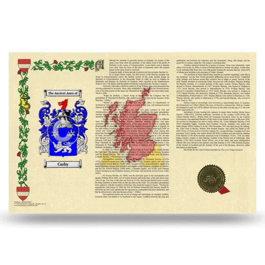 Carby Armorial History Landscape Style