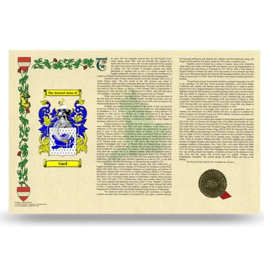 Card Armorial History Landscape Style