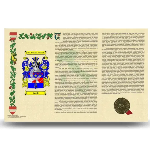 Cardi Armorial History Landscape Style