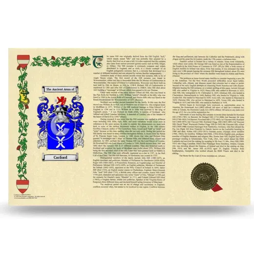 Carford Armorial History Landscape Style