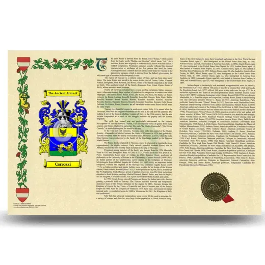 Carrozzi Armorial History Landscape Style