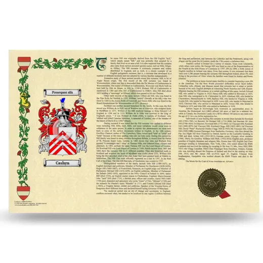 Cashyn Armorial History Landscape Style
