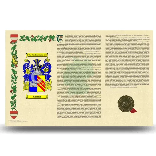 Cassels Armorial History Landscape Style