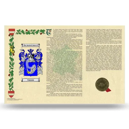 Cassou Armorial History Landscape Style