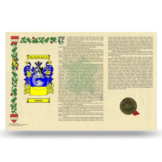 Casten Armorial History Landscape Style