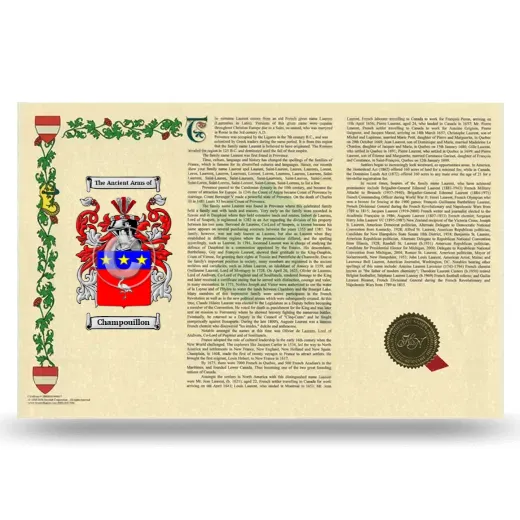 Champouillon Armorial History Landscape Style