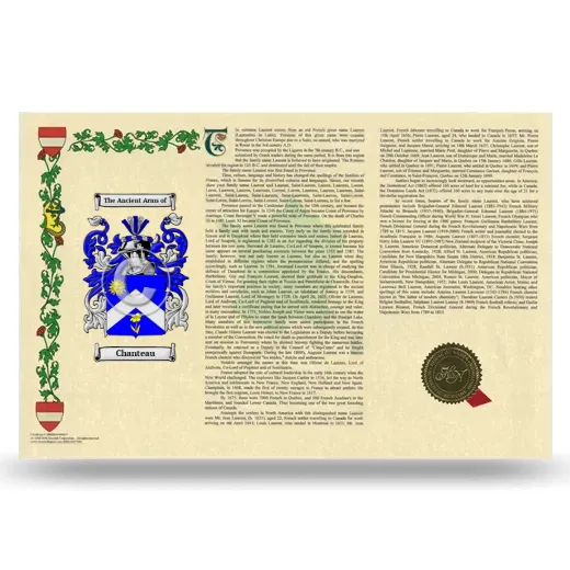 Chanteau Armorial History Landscape Style