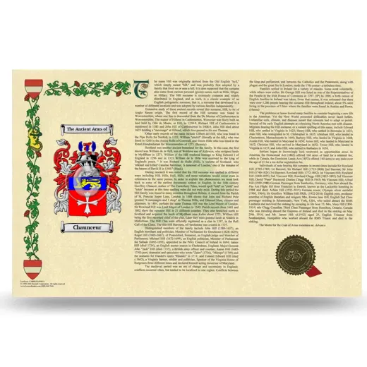 Chaunceur Armorial History Landscape Style