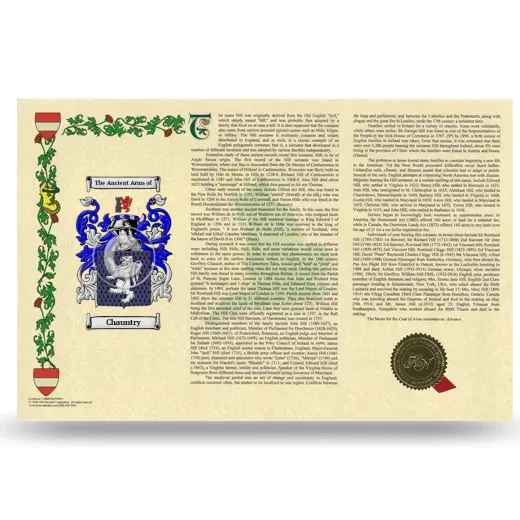 Chauntry Armorial History Landscape Style
