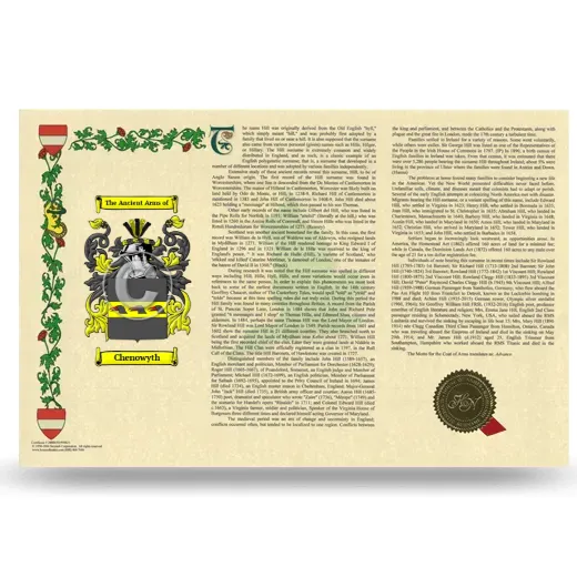 Chenowyth Armorial History Landscape Style