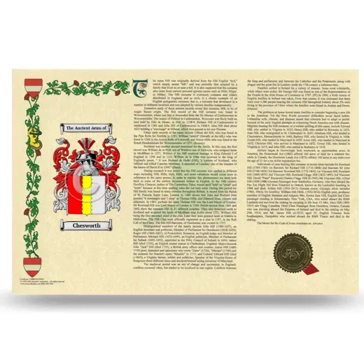 Chesworth Armorial History Landscape Style