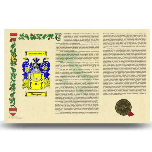 Chiappini Armorial History Landscape Style
