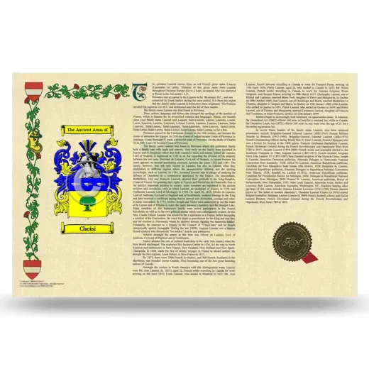 Choisi Armorial History Landscape Style