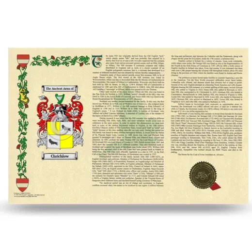 Chrichlow Armorial History Landscape Style