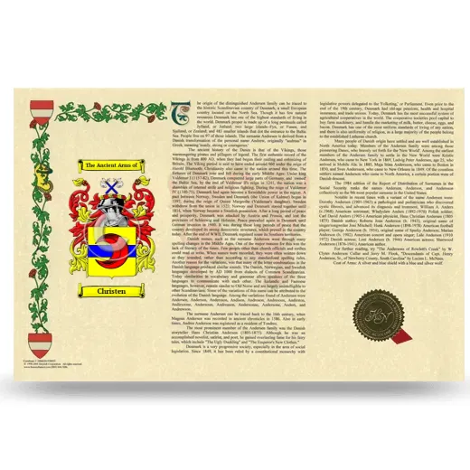 Christen Armorial History Landscape Style