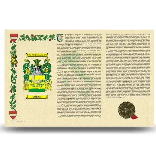 Cichetti Armorial History Landscape Style