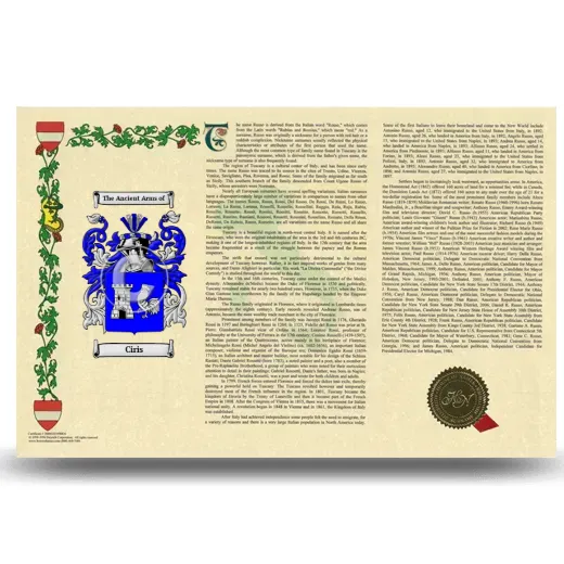 Ciris Armorial History Landscape Style