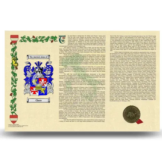 Cisco Armorial History Landscape Style