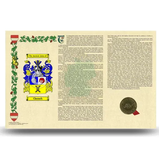 Claunch Armorial History Landscape Style