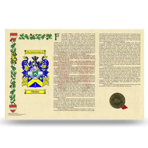 Claviers Armorial History Landscape Style