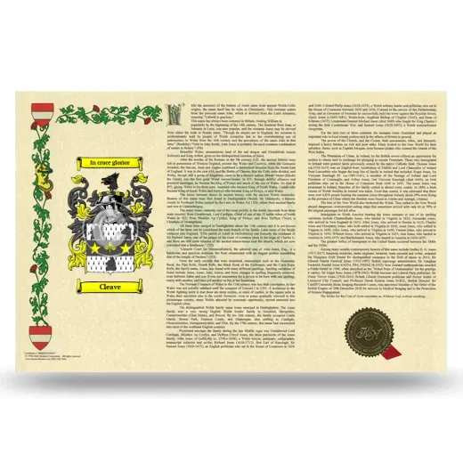 Cleave Armorial History Landscape Style