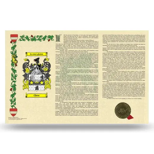 Cleve Armorial History Landscape Style