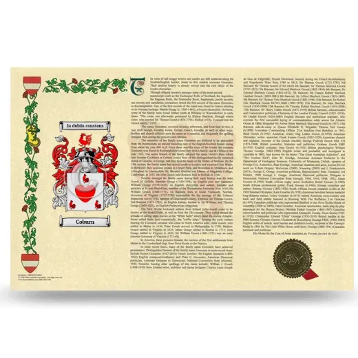 Coburn Armorial History Landscape Style