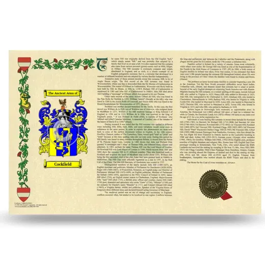 Cockfield Armorial History Landscape Style