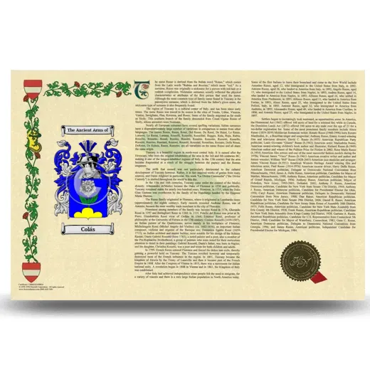 Colás Armorial History Landscape Style