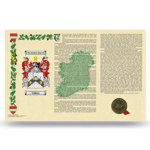 Colines Armorial History Landscape Style