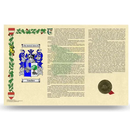 Conchez Armorial History Landscape Style