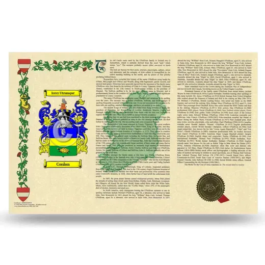 Conlan Armorial History Landscape Style