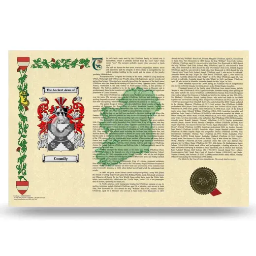 Connily Armorial History Landscape Style