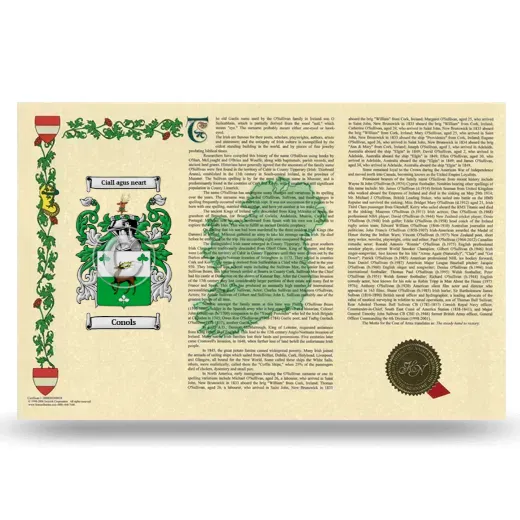 Conols Armorial History Landscape Style