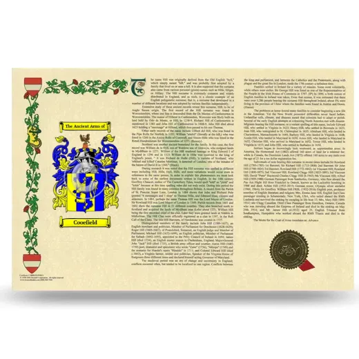 Cooefield Armorial History Landscape Style