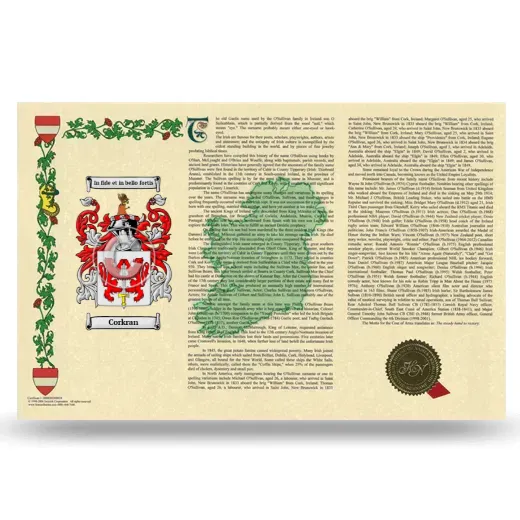 Corkran Armorial History Landscape Style