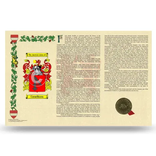 Cornelissen Armorial History Landscape Style