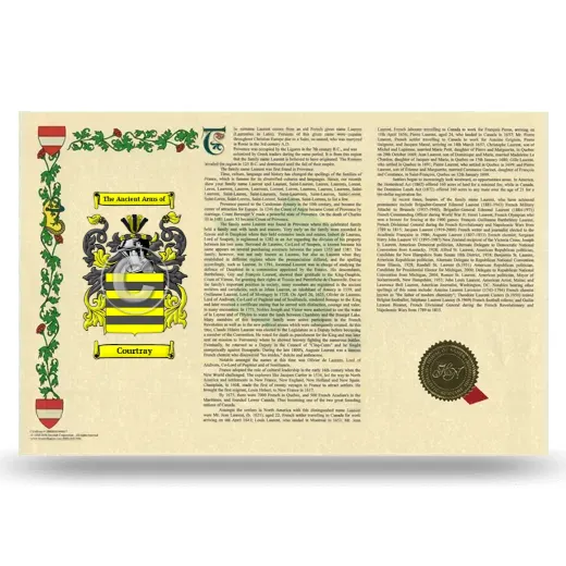 Courtray Armorial History Landscape Style