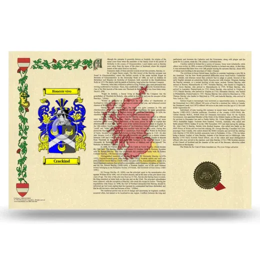 Crackind Armorial History Landscape Style