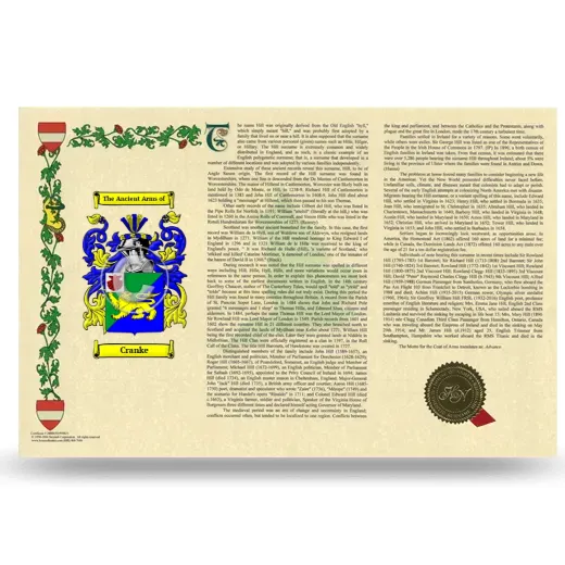 Cranke Armorial History Landscape Style
