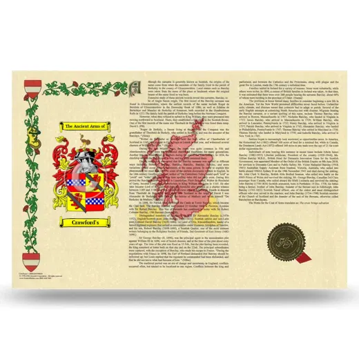 Crawford's Armorial History Landscape Style