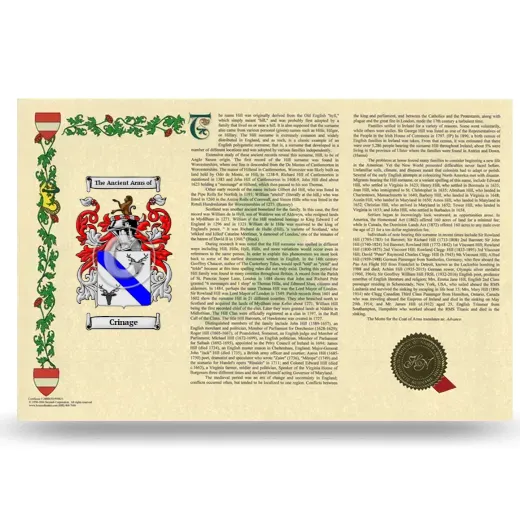 Crinage Armorial History Landscape Style