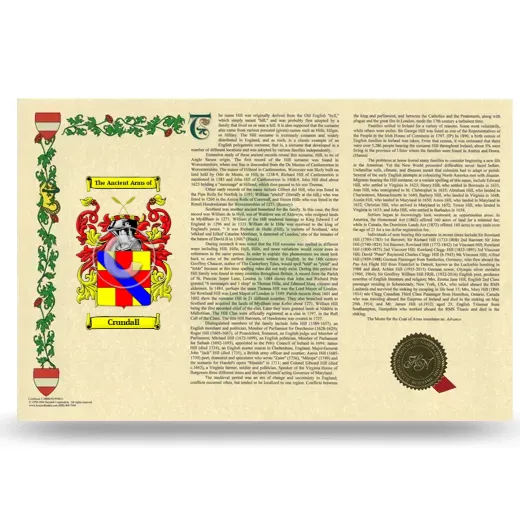 Crundall Armorial History Landscape Style