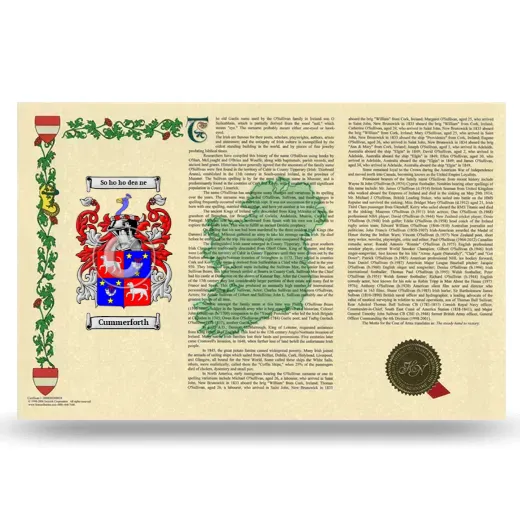 Cummerforth Armorial History Landscape Style