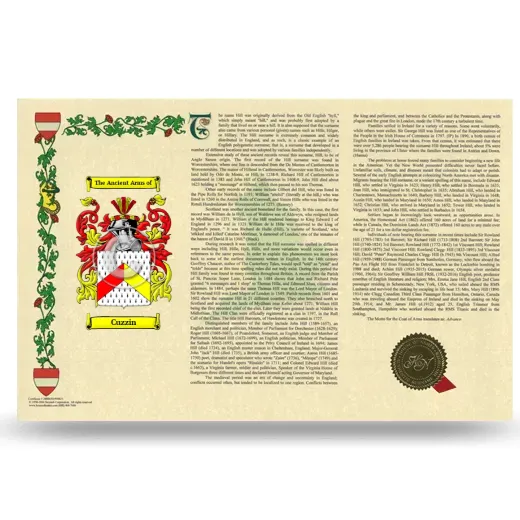 Cuzzin Armorial History Landscape Style