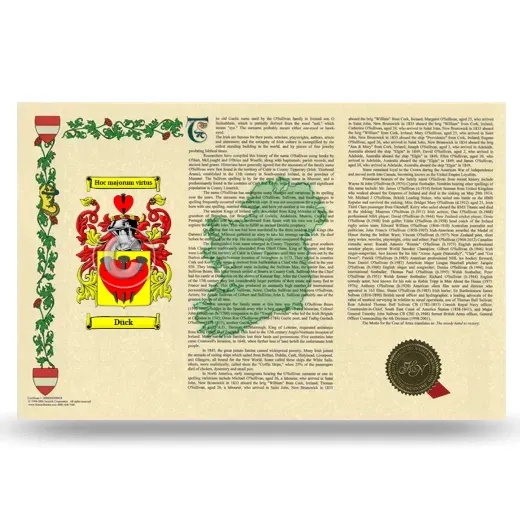 Dück Armorial History Landscape Style