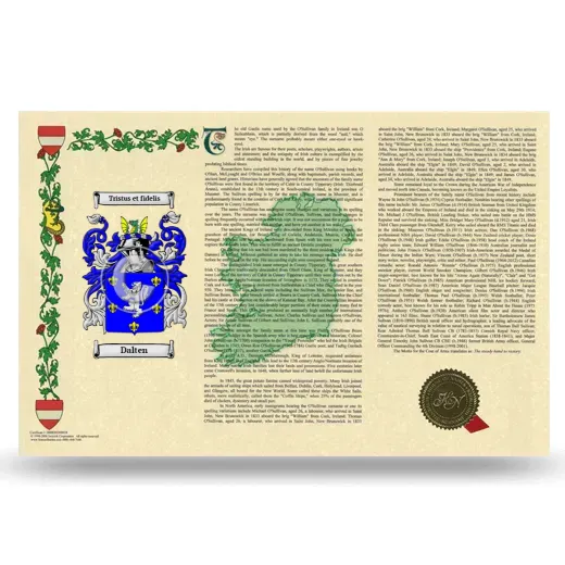 Dalten Armorial History Landscape Style