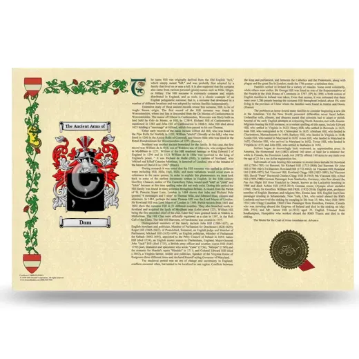 Dam Armorial History Landscape Style