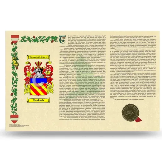 Danforth Armorial History Landscape Style