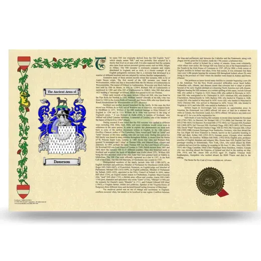 Daueson Armorial History Landscape Style